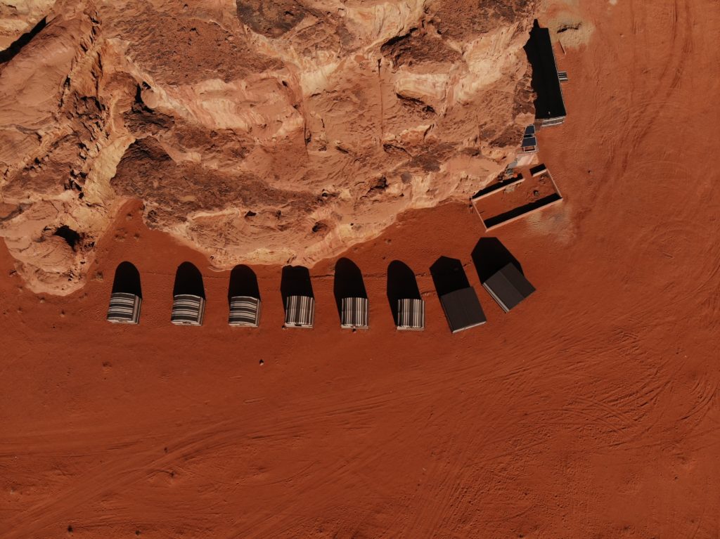 desierto wadi rum campamento 