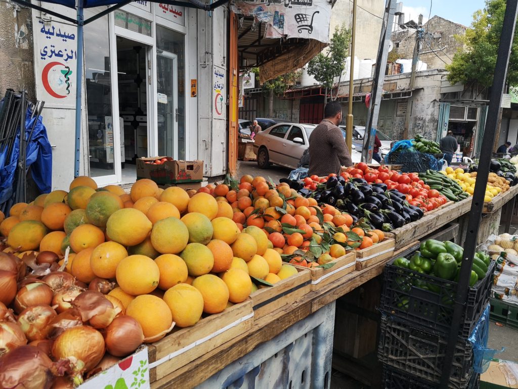 frutas y verduras palestina