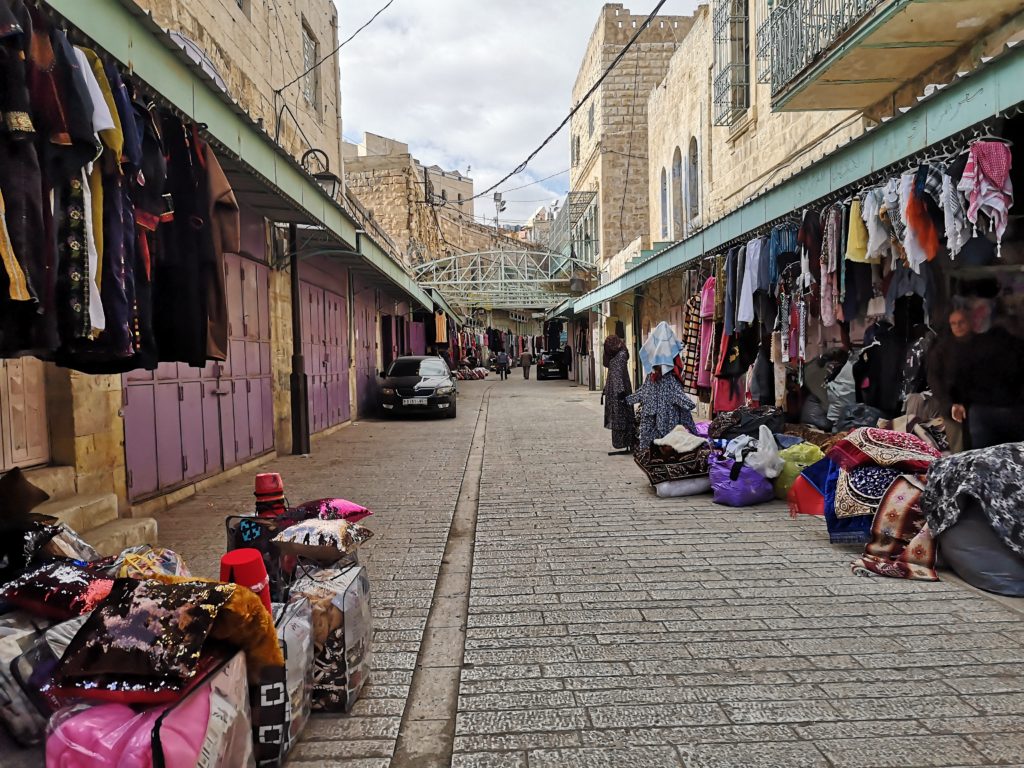 judíos musulmanes tiendas hebrón palestina