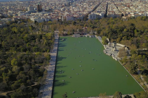 Parque del Retiro en drone