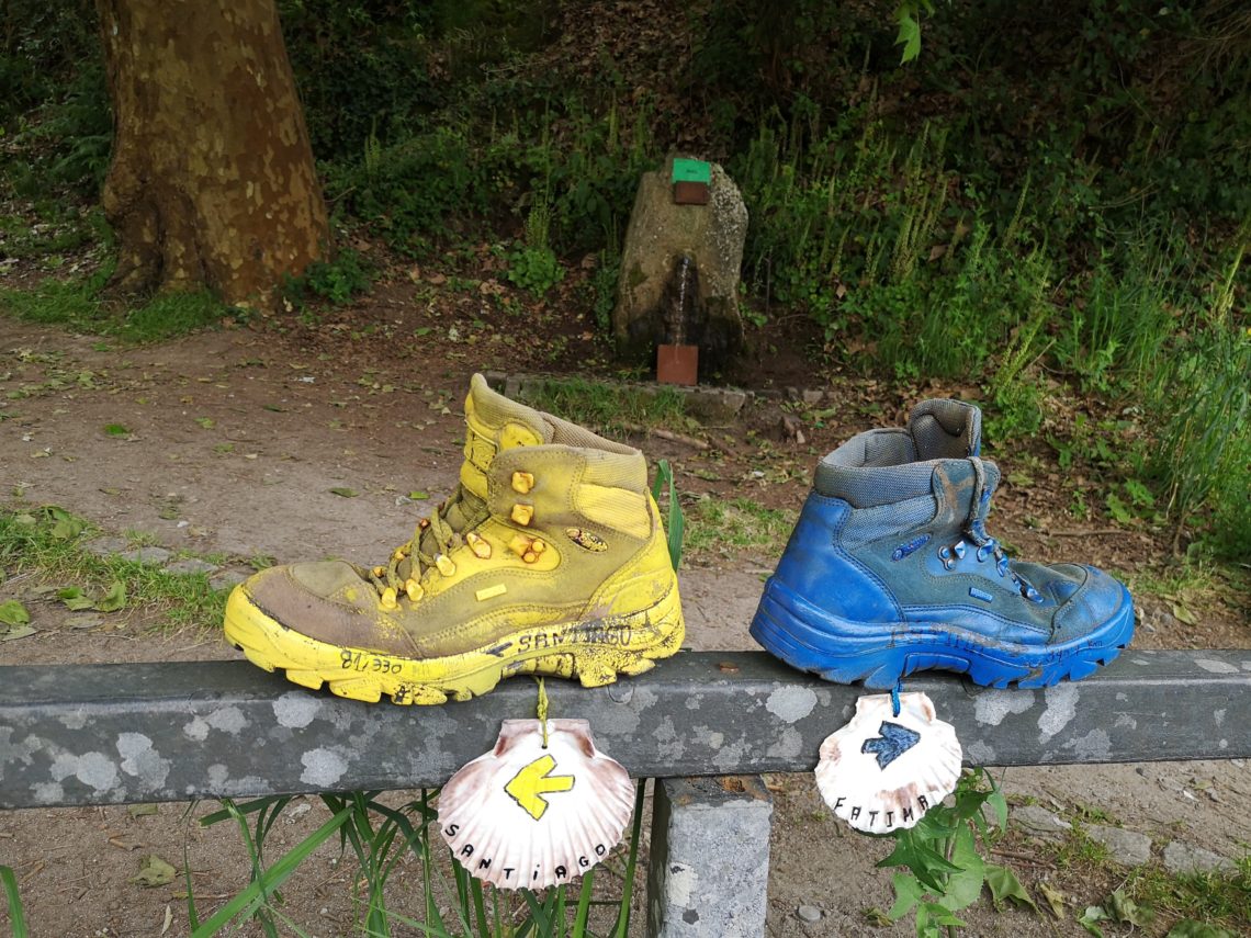 Botas, camino de Santiago